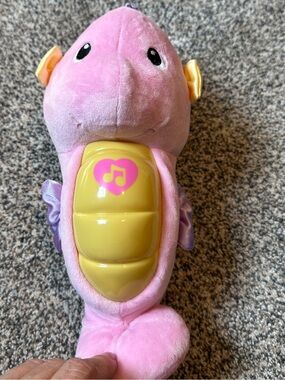Fisher Price Soothe & Glow Musical Seahorse pink Baby Toy Plush  Sea Horse WORKS